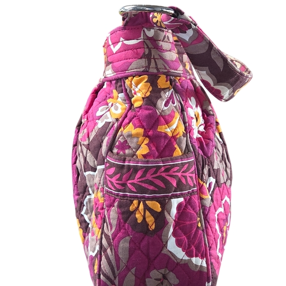 Vera Bradley Pink and Brown Reversible Shoulder Bag with Spacious Interior - Picture 6 of 10